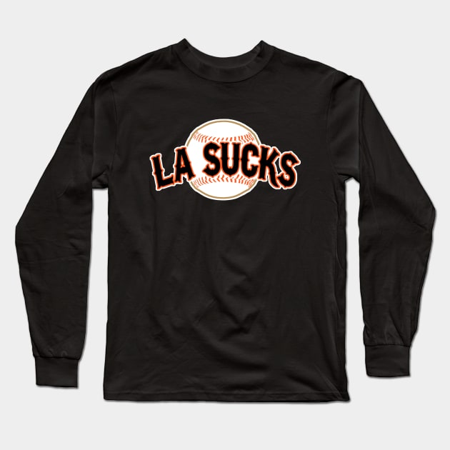 LA Sucks Long Sleeve T-Shirt by robotface